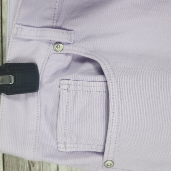 Loft, Women's Lavender Or Lilac Color, Bell Width, Raw Hem Jeans, Sz 32/14 - Picture 6 of 9